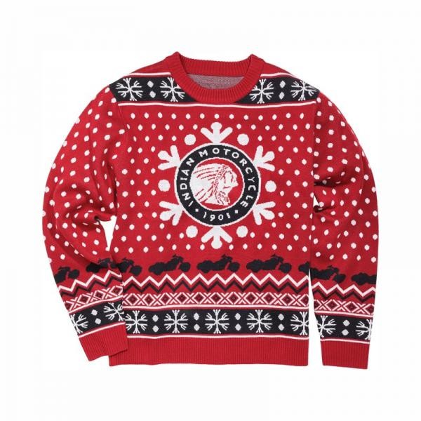 Indian Christmas Jumper Red